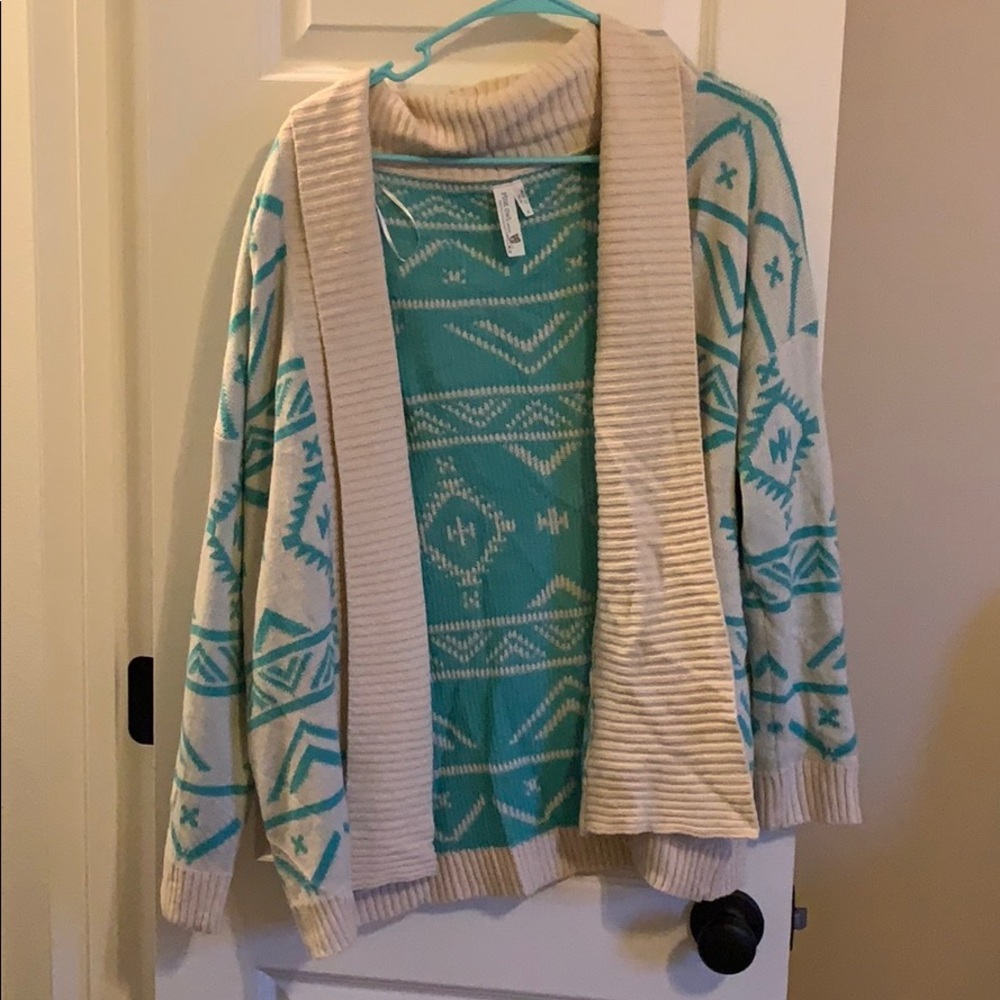 Teal Cardigan